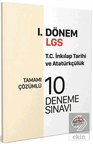 Editör Yayınları 8. Sınıf LGS TC İnkılap Tarihi ve