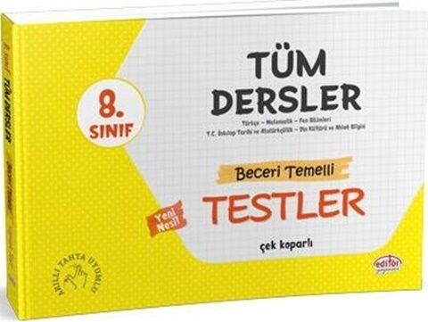 8. Sınıf Tüm Dersler Beceri Temelli Testler