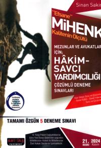 Efsane MİHENK Hakim Savcı Yardımcılığı 5 Deneme Savaş Yayınları Kasım 2024