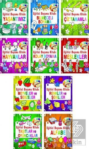 Eğitici Boyama Seti - 10 Kitap