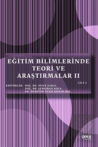 Eğitim Bilimlerinde Teori ve Araştırmalar 2 (Cilt