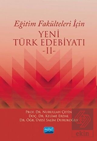 Eğitim Fakülteleri İçin Yeni Türk Edebiyatı 2