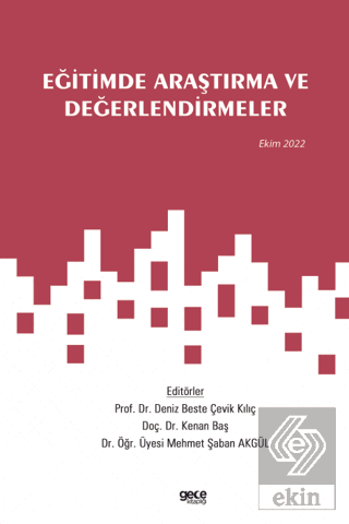 Eğitimde Araştırma ve Değerlendirmeler / Ekim 2022