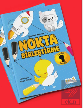 Eğlenceli Aktivite Nokta Birleştirme - Boyama ve Aktivite Kitabı - Sev