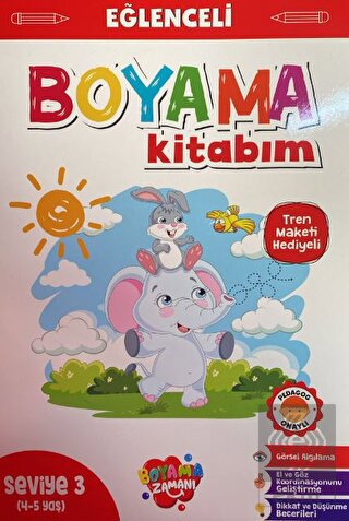Eğlenceli Boyama Kitabım - Pembe Kitap