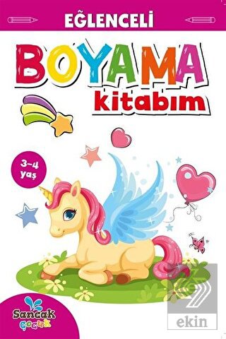 Eğlenceli Boyama Kitabım - Pembe Kitap