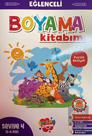 Eğlenceli Boyama Kitabım - Turuncu Kitap
