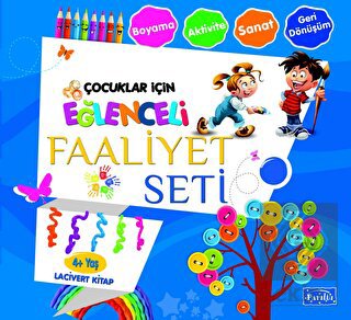 Eğlenceli Faaliyet Seti Lacivert Kitap – 4 Yaş Üze
