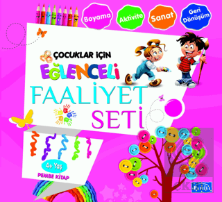 Eğlenceli Faaliyet Seti Pembe Kitap – 4 Yaş Üzeri