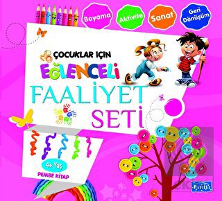 Eğlenceli Faaliyet Seti Pembe Kitap – 4 Yaş Üzeri