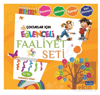Eğlenceli Faaliyet Seti Turuncu Kitap - 4 Yaş Üzer