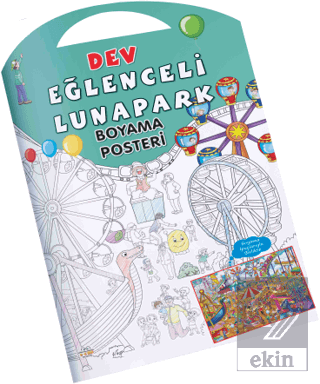 Eğlenceli Lunapark Dev Boyama Posteri