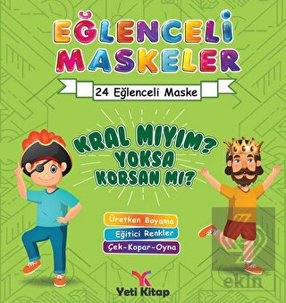 Eğlenceli maskeler kral mıyım yoksa korsan mı?