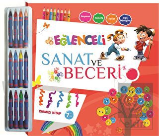Eğlenceli Sanat ve Beceri Kırmızı Kitap (7 Yaş)
