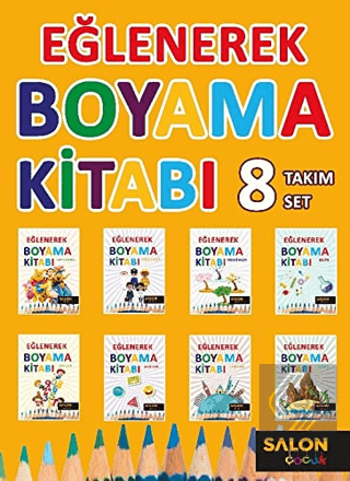 Eğlenerek Boyama Kitabı (8 Kitap Takım)