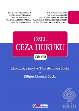 Ekonomi, Sanayi ve Ticarete İlişkin Suçlar - Biliş