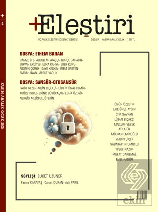 +Eleştiri Dergisi 4. Sayı Kasım-Aralık 2025 Ocak 2026