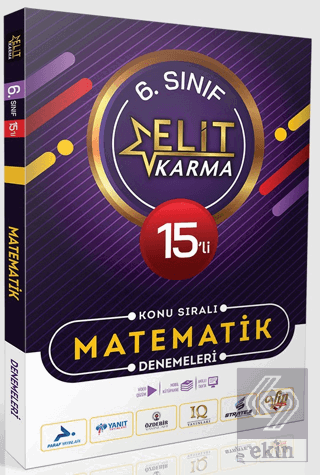 Elit Karma 6. Sınıf 15li Konu Sıralı Matematik Denemeleri