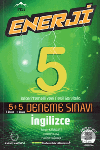 Enerji 5. Sınıf İngilizce 5+5 Deneme Sınavı