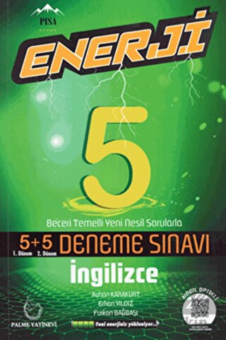 Enerji 5. Sınıf İngilizce 5+5 Deneme Sınavı