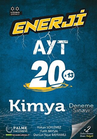 Enerji Ayt Kimya 20 Deneme Sınavı