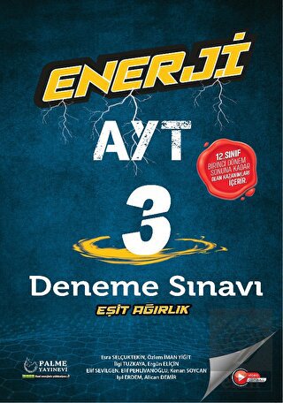 Enerji Ayt Eşit Ağırlık 3 Deneme Sınavı