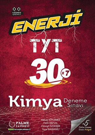 Enerji TYT Kimya 30 Deneme Sınavı