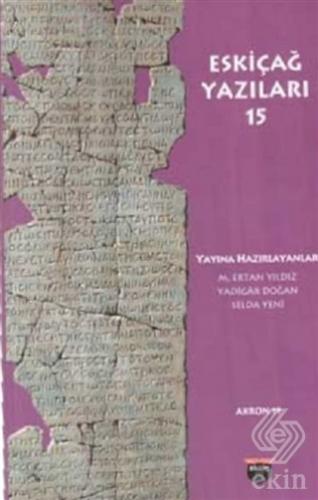 Eskiçağ Yazıları 15