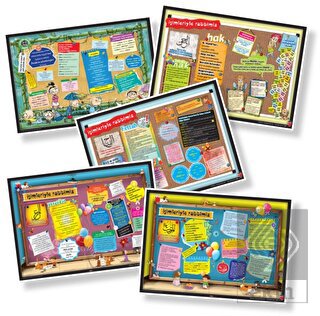 Esma-i Hüsna Posterleri (5'li Set)