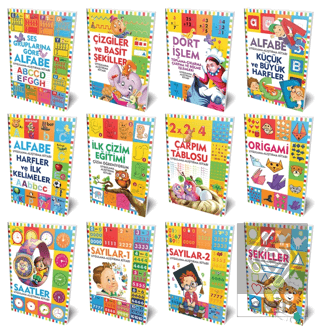Etkinlik Kitapları Seti (12 Kitap Takım)