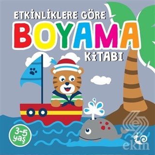 Etkinliklere Göre Boyama Kitabı - Gri