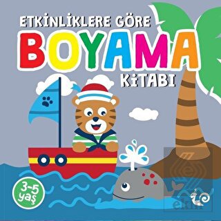 Etkinliklere Göre Boyama Kitabı - Gri