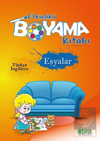 Etkinlikli Boyama Kitabı Eşyalar