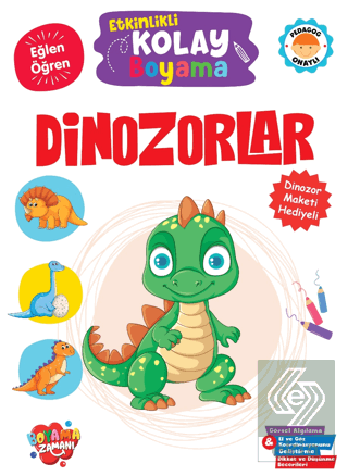 Etkinlikli Kolay Boyama – Dinozorlar