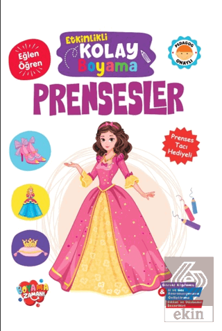 Etkinlikli Kolay Boyama - Prensesler