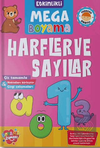 Etkinlikli Mega Boyama - Harfler ve Sayılar