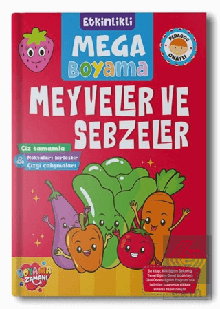 Etkinlikli Mega Boyama - Meyveler ve Sebzeler