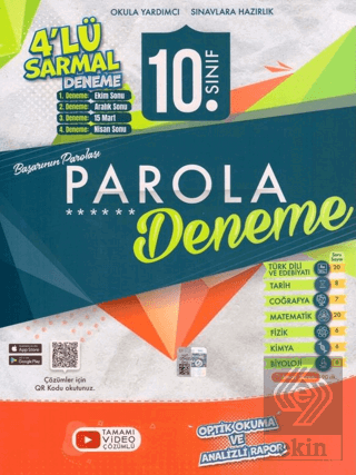 Evrensel 10. Sınıf Sarmal 4'lü Deneme