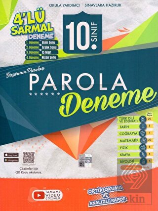 Evrensel 10. Sınıf Sarmal 4'lü Deneme