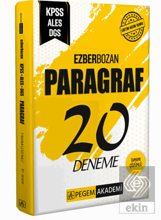 Ezberbozan KPSS ALES DGS Paragraf 20 Deneme