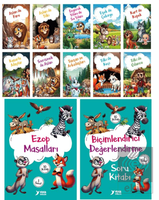 Ezop Masalları (10 Kitap)