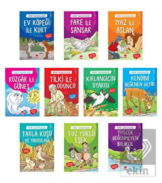 Ezop Masalları Seti (10 Kitap - Büyük Boy)