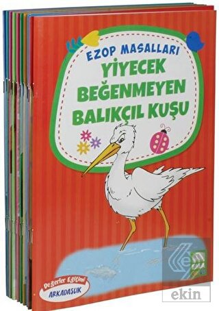 Ezop Masalları Seti (10 Kitap - Büyük Boy)