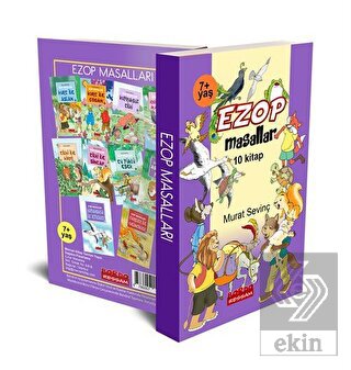 Ezop Masalları Seti Renkli Resimli Düz Yazılı