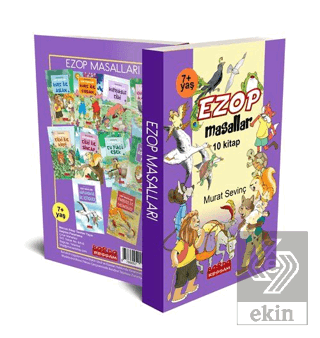 Ezop Masalları Seti Renkli Resimli Düz Yazılı