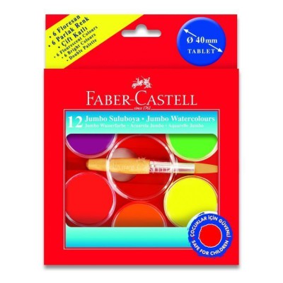 Faber 40mm Jumbo Suluboya,12 RNK