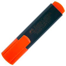 Faber-Castell 1548 Fosforlu Kalem Turuncu