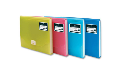 Faber-Castell Körüklü Dosya Neon Renkler Kırmızı