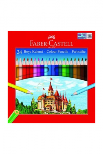Faber-Castell Kuru Boya Kalemi Karton Kutu 24 Renk