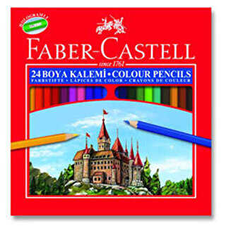 Faber-Castell Kuru Boya Kalemi Karton Kutu 24 Renk